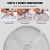image:imageVEVOR Fire Pit Spark Screen Round 27 Reinforced Heavy Duty Steel Metal Cover Outdoor Firepit Lid EasyOpening Top Screen Covers Round with Ring Handle for Outdoor Patio Fire Pits Backyard20 Inch