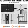 image:imageVEVOR Foldable Metal Dog Exercise Pen Pet Puppy Playpen Yard Fence with Top Cover amp Door Indoor Outdoor 8 Panels 24 W x 24 H Dogs Crate Kennel with Ground Stakes for Small amp Medium DogsPlaypen with Storage Bag  Bottom Pad