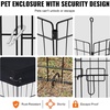 image:imageVEVOR Foldable Metal Dog Exercise Pen Pet Puppy Playpen Yard Fence with Top Cover amp Door Indoor Outdoor 8 Panels 24 W x 24 H Dogs Crate Kennel with Ground Stakes for Small amp Medium DogsPlaypen  Top Cover