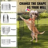 image:imageVEVOR Foldable Metal Dog Exercise Pen Pet Puppy Playpen Yard Fence with Top Cover amp Door Indoor Outdoor 8 Panels 24 W x 24 H Dogs Crate Kennel with Ground Stakes for Small amp Medium DogsPlaypen  Top Cover  Bottom Pad
