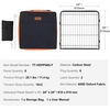 image:imageVEVOR Foldable Metal Dog Exercise Pen Pet Puppy Playpen Yard Fence with Top Cover amp Door Indoor Outdoor 8 Panels 24 W x 24 H Dogs Crate Kennel with Ground Stakes for Small amp Medium DogsPlaypen with Storage Bag  Bottom Pad