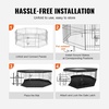 image:imageVEVOR Foldable Metal Dog Exercise Pen Pet Puppy Playpen Yard Fence with Top Cover amp Door Indoor Outdoor 8 Panels 24 W x 24 H Dogs Crate Kennel with Ground Stakes for Small amp Medium DogsPlaypen  Top Cover  Bottom Pad