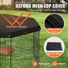 image:imageVEVOR Foldable Metal Dog Exercise Pen Pet Puppy Playpen Yard Fence with Top Cover amp Door Indoor Outdoor 8 Panels 24 W x 24 H Dogs Crate Kennel with Ground Stakes for Small amp Medium DogsPlaypen  Top Cover