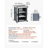 image:imageVEVOR Folding Camping Storage Cabinet Outdoor Portable Aluminum Lightweight Table Quick Setup Compact Kitchen Cook Station with 3 Shelves and Carry Bag for Picnic BBQ Camping RV Traveling