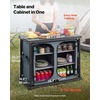 image:imageVEVOR Folding Camping Storage Cabinet Outdoor Portable Aluminum Lightweight Table Quick Setup Compact Kitchen Cook Station with 6 Shelves and Carry Bag for Picnic BBQ Camping RV Traveling