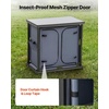 image:imageVEVOR Folding Camping Storage Cabinet Outdoor Portable Aluminum Lightweight Table Quick Setup Compact Kitchen Cook Station with 6 Shelves and Carry Bag for Picnic BBQ Camping RV Traveling