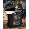 image:imageVEVOR Folding Camping Table Outdoor Portable Table Quick Setup Kitchen Cook Station with Storage Organizer Telescoping Legs a Detachable Windscreen Carrying Bag for Picnic BBQ RV Traveling