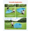 image:imageVEVOR Frame Above Ground Swimming Pool 118 x 78 x 30 in Rectangular Steel Metal Frame Large Rectangle Outdoor Backyard Family Pool Easy to Assemble RustResistant 1046 Gallon Water Capacity Blue