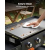 image:imageVEVOR Gas Griddle 2Burner Flat Top Grill 28 inch Grill Plate Foldable Propane Griddle with Wheels 30000 BTU Outdoor Flat Top Grills for PanFrying Grilling StirFrying amp BBQ Pulse IgnitionCart