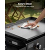 image:imageVEVOR Gas Griddle 2Burner Flat Top Grill 28 inch Grill Plate Foldable Propane Griddle with Wheels 30000 BTU Outdoor Flat Top Grills for PanFrying Grilling StirFrying amp BBQ Pulse IgnitionCart