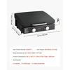 image:imageVEVOR Gas Griddle 2Burner Flat Top Grill 28 inch Grill Plate Foldable Propane Griddle with Wheels 30000 BTU Outdoor Flat Top Grills for PanFrying Grilling StirFrying amp BBQ Pulse IgnitionWith Lid