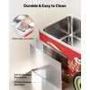 image:imageVEVOR Hot Dog Steamer Cart 1200W Electric Stainless Steel Hot Dog Steam Machine 86203F Temp Adjustable Portable Cart with EyeCatching Umbrella amp Wheels for Bakeries Food Stands Parties