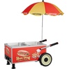 image:imageVEVOR Hot Dog Steamer Cart 1200W Electric Stainless Steel Hot Dog Steam Machine 86203F Temp Adjustable Portable Cart with EyeCatching Umbrella amp Wheels for Bakeries Food Stands Parties