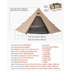 image:imageVEVOR Hot Tent Camping Tipi Hot Tents with Stove Jack Portable Winter Camping Tents with Snow Skirt Easy Setup Waterproof 4 Season Shelter Tents for Fishing Backpacking24 Personsinner Tent