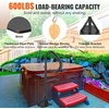 image:imageVEVOR Hot Tub Handrail 360 Rotatable Spa Side Handrail with 3557 Adjustable Height RustProof Aluminum Spa Hot Tub Hand Rail with SlideUnder Mount Base for Indoor amp Outdoor 600LBS Capacity63 Inch