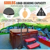 image:imageVEVOR Hot Tub Handrail 360 Rotatable Spa Side Handrail with 3557 Adjustable Height RustProof Aluminum Spa Hot Tub Hand Rail with SlideUnder Mount Base for Indoor amp Outdoor 600LBS Capacity57 Inch