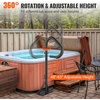 image:imageVEVOR Hot Tub Handrail 360 Rotatable Spa Side Handrail with 3557 Adjustable Height RustProof Aluminum Spa Hot Tub Hand Rail with SlideUnder Mount Base for Indoor amp Outdoor 600LBS Capacity63 Inch