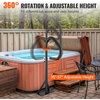 image:imageVEVOR Hot Tub Handrail 360 Rotatable Spa Side Handrail with 3557 Adjustable Height RustProof Aluminum Spa Hot Tub Hand Rail with SlideUnder Mount Base for Indoor amp Outdoor 600LBS Capacity57 Inch