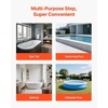 image:imageVEVOR Hot Tub Steps 2Step Spa Outdoor Stairs Heavy Duty 236 inch Wide PP AboveGroundInflatable Pool Ladder with 320 lbs Weight Capacity MultiUse for Porch Patio Deck Campers Black