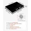 image:imageVEVOR Induction Cooktop 1800W Electric Countertop Burner with 9 Power Settings 2 Burner Touch Control Stove Builtin Induction Cooktop Include 99Min Timer Child Safety Lock Glass Surface30in 4 Burners220V