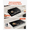 image:imageVEVOR Induction Cooktop 1800W Electric Countertop Burner with 9 Power Settings 2 Burner Touch Control Stove Builtin Induction Cooktop Include 99Min Timer Child Safety Lock Glass Surface30in 4 Burners220V