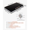 image:imageVEVOR Induction Cooktop 1800W Electric Countertop Burner with 9 Power Settings 2 Burner Touch Control Stove Builtin Induction Cooktop Include 99Min Timer Child Safety Lock Glass Surface36in 5 Burners220V