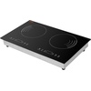 image:imageVEVOR Induction Cooktop 1800W Electric Countertop Burner with 9 Power Settings 2 Burner Touch Control Stove Builtin Induction Cooktop Include 99Min Timer Child Safety Lock Glass Surface24in 2 Burners110V