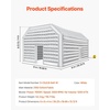 image:imageVEVOR Inflatable Nightclub 262 x 197 x 131 Ft Blow up Party Tent with 1100W Blower Large Inflatable Night Club Tent for Adults Easy Setup Inflatable House Air Cube for Wedding Birthday WhiteWhite