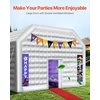 image:imageVEVOR Inflatable Nightclub 262 x 197 x 131 Ft Blow up Party Tent with 1100W Blower Large Inflatable Night Club Tent for Adults Easy Setup Inflatable House Air Cube for Wedding Birthday WhiteWhite
