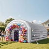 image:imageVEVOR Inflatable Nightclub 295 x 197 x 131 ft Inflatable Party Tent with 1100W Blower amp Sandbag Blow up Night Club with 2 Windows Air Cube House for Event Birthday Wedding Party White