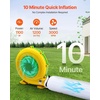 image:imageVEVOR Inflatable Nightclub 295 x 197 x 131 ft Inflatable Party Tent with 1100W Blower amp Sandbag Blow up Night Club with 2 Windows Air Cube House for Event Birthday Wedding Party White