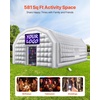 image:imageVEVOR Inflatable Nightclub 295 x 197 x 131 ft Inflatable Party Tent with 1100W Blower amp Sandbag Blow up Night Club with 2 Windows Air Cube House for Event Birthday Wedding Party White
