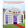 image:imageVEVOR Inflatable Nightclub 295 x 197 x 131 ft Inflatable Party Tent with 1100W Blower amp Sandbag Blow up Night Club with 2 Windows Air Cube House for Event Birthday Wedding Party White