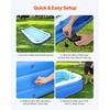 image:imageVEVOR Inflatable Pool 118 x 67 x 20 inch Large Inflatable Swimming Pool Family Large Swimming Pools with Repair Patches Blow Up Pools for Kids Adults Family Indoor Outdoor Summer Water Party