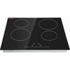 image:imageVEVOR LT477 Built in Electric Ceramic 232 x 205 inch Stove Top 240V Glass Radiant Cooktop with Touch Control Timer amp Child Lock 9 Power Levels for Simmer Steam Slow Cook Fry 24IN 4Burners24 IN4 BurnerTouch Control