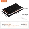 image:imageVEVOR LT477 Built in Electric Ceramic 232 x 205 inch Stove Top 240V Glass Radiant Cooktop with Touch Control Timer amp Child Lock 9 Power Levels for Simmer Steam Slow Cook Fry 24IN 4Burners24 IN2 BurnerTouch Control