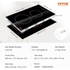 image:imageVEVOR LT477 Built in Electric Ceramic 232 x 205 inch Stove Top 240V Glass Radiant Cooktop with Touch Control Timer amp Child Lock 9 Power Levels for Simmer Steam Slow Cook Fry 24IN 4Burners12 IN2 BurnerTouch Control
