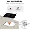 image:imageVEVOR LT477 Built in Electric Ceramic 232 x 205 inch Stove Top 240V Glass Radiant Cooktop with Touch Control Timer amp Child Lock 9 Power Levels for Simmer Steam Slow Cook Fry 24IN 4Burners24 IN4 BurnerTouch Control