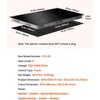 image:imageVEVOR LT477 Built in Electric Ceramic 232 x 205 inch Stove Top 240V Glass Radiant Cooktop with Touch Control Timer amp Child Lock 9 Power Levels for Simmer Steam Slow Cook Fry 24IN 4Burners36 IN5 BurnerTouch Control