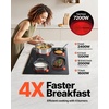 image:imageVEVOR LT477 Built in Electric Ceramic 232 x 205 inch Stove Top 240V Glass Radiant Cooktop with Touch Control Timer amp Child Lock 9 Power Levels for Simmer Steam Slow Cook Fry 24IN 4Burners30 IN4 BurnerTouch Control