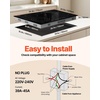 image:imageVEVOR LT477 Built in Electric Ceramic 232 x 205 inch Stove Top 240V Glass Radiant Cooktop with Touch Control Timer amp Child Lock 9 Power Levels for Simmer Steam Slow Cook Fry 24IN 4Burners30 IN4 BurnerTouch Control