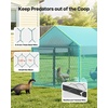 image:imageVEVOR Metal Chicken Coop for 46 Chickens 33 x 66 x 33 ft Small Chicken Cage with Waterproof Cover amp Double Doors Spire Roof Poultry Run Compatible with Wooden Coops for Rabbit Hen Goose Duck