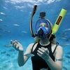 image:imageVEVOR Mini Scuba Tank with SubMask 05L Portable Small Diving Tank for Underwater Breathing Reusable Lung Diving Cylinder up to 10 Minutes Dive Time Emergency Rescue Pony Bottle for Snorkeling