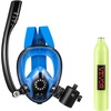 image:imageVEVOR Mini Scuba Tank with SubMask 05L Portable Small Diving Tank for Underwater Breathing Reusable Lung Diving Cylinder up to 10 Minutes Dive Time Emergency Rescue Pony Bottle for Snorkeling