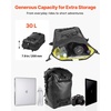 image:imageVEVOR Motorcycle Tail Bag 10L Waterproof Rear Seat Bag with Rain Cover Durable Oxford Fabric Luggage for Outdoor Sports amp Motorbike Detachable Shoulder Strap for SaddlebagTouringRiding BlackTail Bag  Fabric  30L