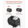 image:imageVEVOR Motorcycle Tail Bag 10L Waterproof Rear Seat Bag with Rain Cover Durable Oxford Fabric Luggage for Outdoor Sports amp Motorbike Detachable Shoulder Strap for SaddlebagTouringRiding BlackTail Bag  Fabric  4060L
