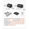 image:imageVEVOR Motorcycle Tail Bag 10L Waterproof Rear Seat Bag with Rain Cover Durable Oxford Fabric Luggage for Outdoor Sports amp Motorbike Detachable Shoulder Strap for SaddlebagTouringRiding BlackTail Bag  Fabric  4060L