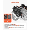 image:imageVEVOR Motorcycle Tail Bag 10L Waterproof Rear Seat Bag with Rain Cover Durable Oxford Fabric Luggage for Outdoor Sports amp Motorbike Detachable Shoulder Strap for SaddlebagTouringRiding BlackSaddle Bag  Upgraded Doublesided Fabric  28L