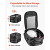 image:imageVEVOR Motorcycle Tail Bag 10L Waterproof Rear Seat Bag with Rain Cover Durable Oxford Fabric Luggage for Outdoor Sports amp Motorbike Detachable Shoulder Strap for SaddlebagTouringRiding BlackTail Bag  Fabric  2234L