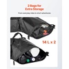 image:imageVEVOR Motorcycle Tail Bag 10L Waterproof Rear Seat Bag with Rain Cover Durable Oxford Fabric Luggage for Outdoor Sports amp Motorbike Detachable Shoulder Strap for SaddlebagTouringRiding BlackSaddle Bag  Upgraded Doublesided Fabric  28L